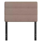 Merrick Lane Headboard with Tufted Upholstery and Powder Coated Metal Frame