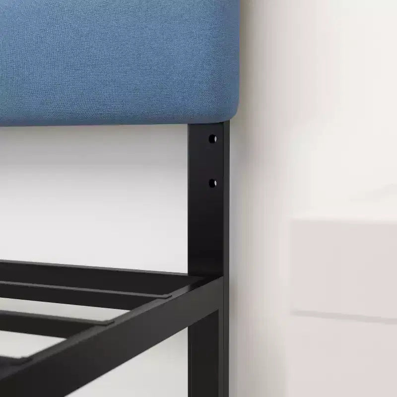 Merrick Lane Headboard with Tufted Upholstery and Powder Coated Metal Frame