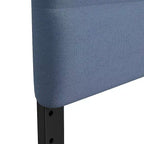 Merrick Lane Headboard with Tufted Upholstery and Powder Coated Metal Frame