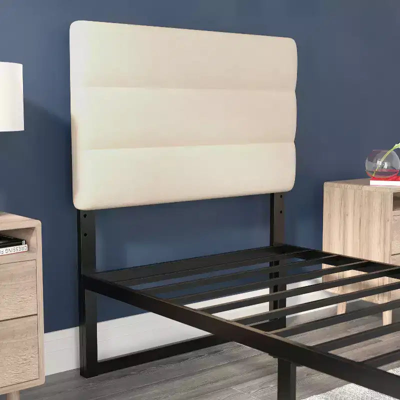 Flash Furniture Paxton Channel Stitched Upholstered Headboard, Adjustable Height from 44.5 to 57.25