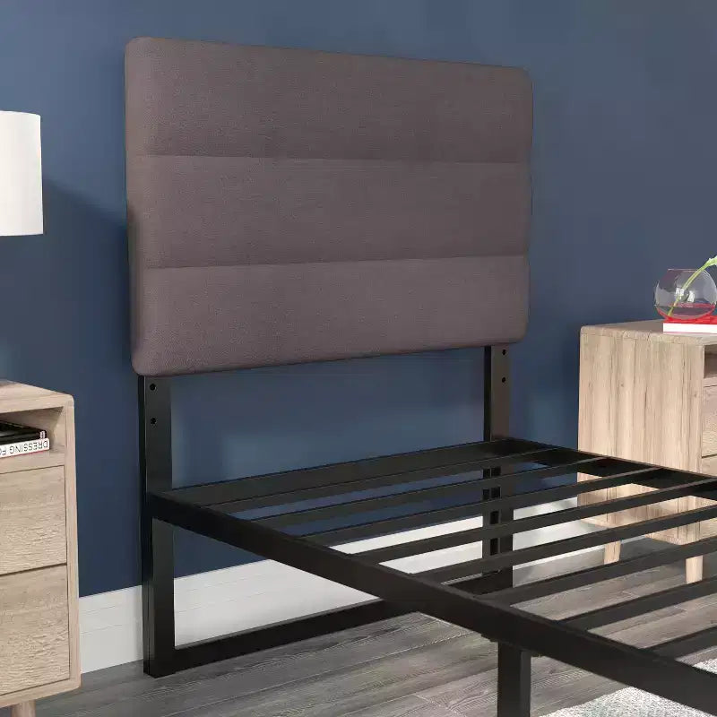 Flash Furniture Paxton Channel Stitched Upholstered Headboard, Adjustable Height from 44.5 to 57.25