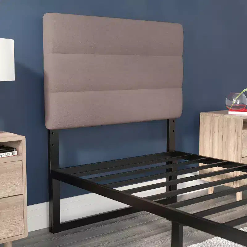 Flash Furniture Paxton Channel Stitched Upholstered Headboard, Adjustable Height from 44.5 to 57.25
