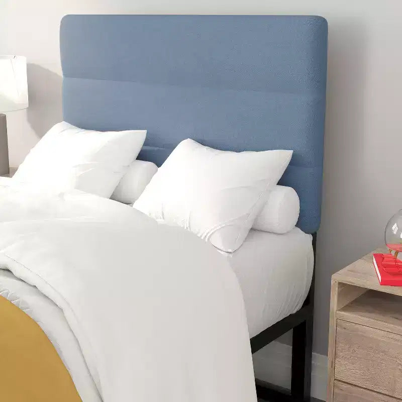 Flash Furniture Paxton Channel Stitched Upholstered Headboard, Adjustable Height from 44.5 to 57.25