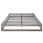 Best Price Mattress 9 Metal Round Corner Platform Bed Frame Gray