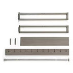 Best Price Mattress 9 Metal Round Corner Platform Bed Frame Gray
