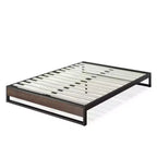 10 Suzanne Platform Bed Frame Gray Wash - Zinus