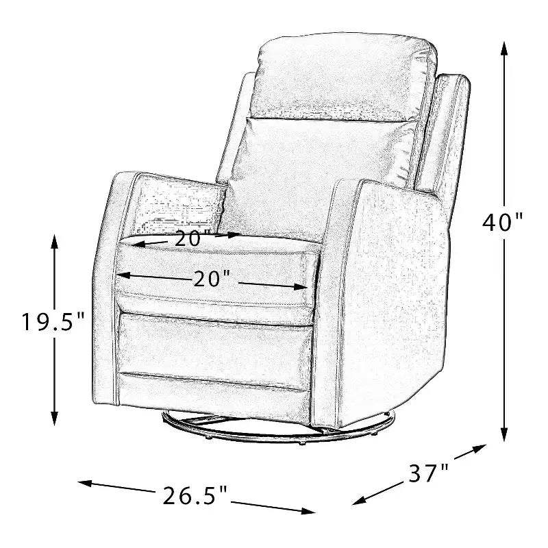 Set of 2 Ofelia Wooden Upholstery Wingback Swivel Recliner for Bedroom and Living Room ART OF LIVING DESIGNS-CAMEL