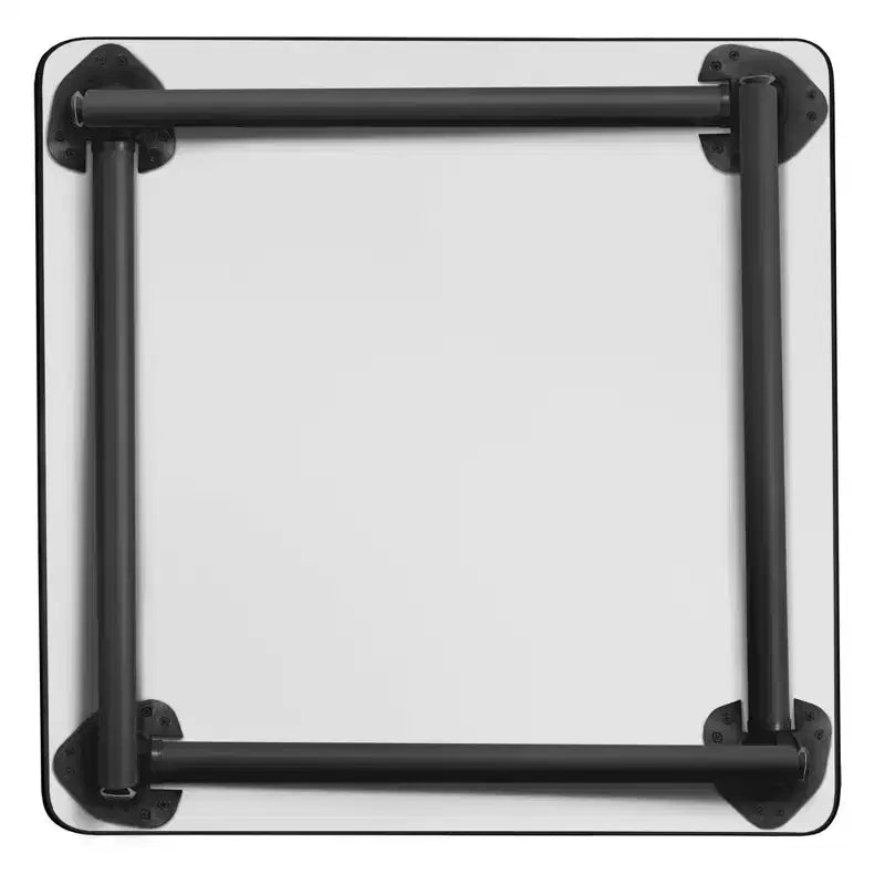 Tavolo Kee Square per sala relax con gambe pieghevoli - Regency