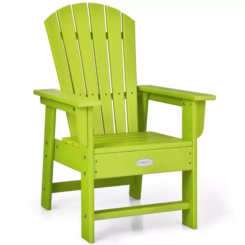 Costway Set of 2 Kids Patio Adirondack Chair Armchair Weather Resistance Outdoor Chair