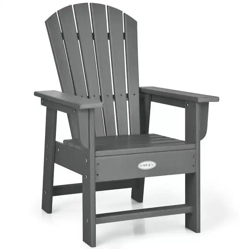 Costway Set of 2 Kids Patio Adirondack Chair Armchair Weather Resistance Outdoor Chair