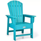 Costway Set of 2 Kids Patio Adirondack Chair Armchair Weather Resistance Outdoor Chair