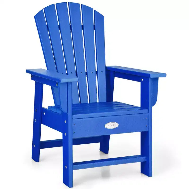 Costway Set of 2 Kids Patio Adirondack Chair Armchair Weather Resistance Outdoor Chair