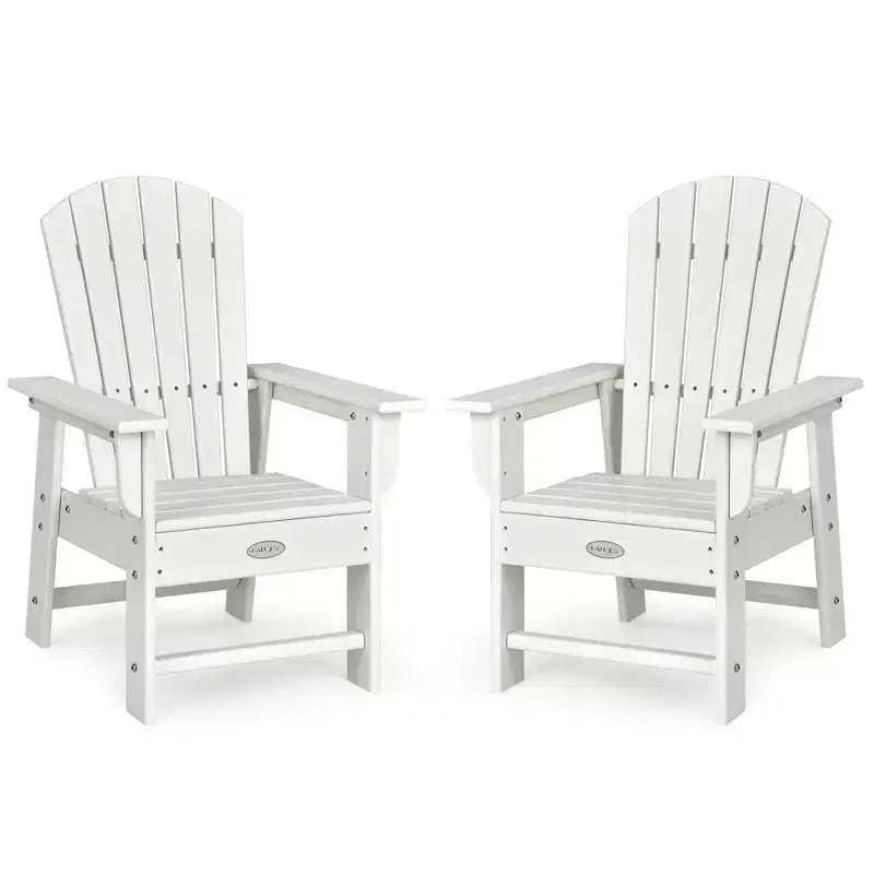 Costway Set di 2 Sedie da Giardino Adirondack per Bambini Poltrona da Esterno Resistente alle Intemperie