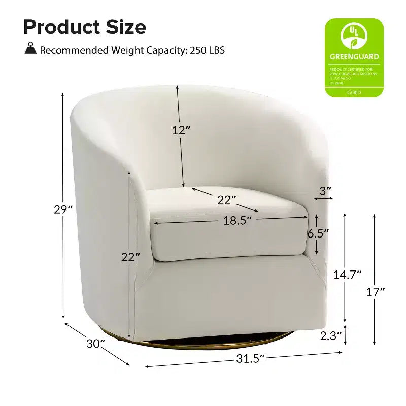 Poltrona Girevole Comoda Amarante in Velluto per Camera da Letto con Base in Metallo | Karat Home-TEAL
