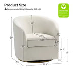 Poltrona Girevole Comoda Amarante in Velluto per Camera da Letto con Base in Metallo | Karat Home-TEAL