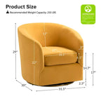 Poltrona Girevole Comoda Amarante in Velluto per Camera da Letto con Base in Metallo | Karat Home-TEAL