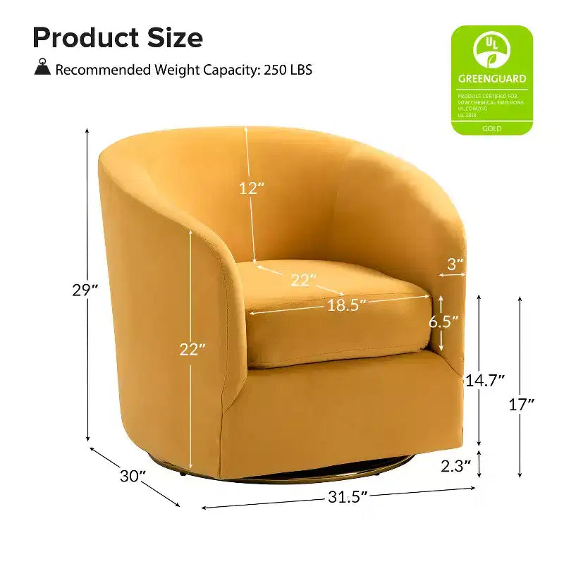 Poltrona Girevole Comoda Amarante in Velluto per Camera da Letto con Base in Metallo | Karat Home-TEAL