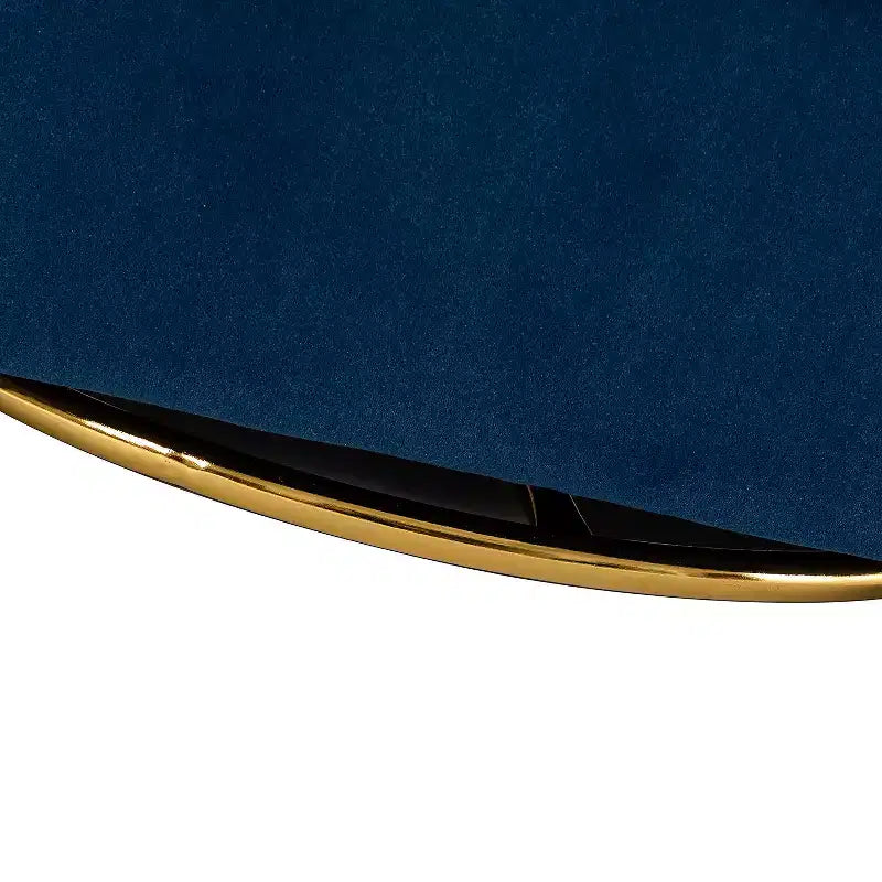 Poltrona Girevole Comoda Amarante in Velluto per Camera da Letto con Base in Metallo | Karat Home-TEAL