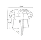 Sgabello Ottomano Rotondo Mylie - Linon