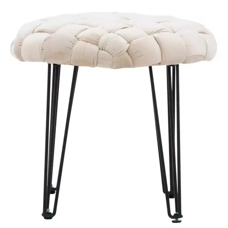 Sgabello Ottomano Rotondo Mylie - Linon