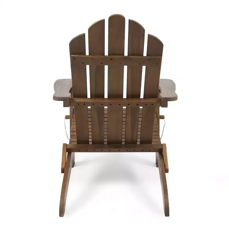 2pk Hazel Outdoor Acacia Wood Foldable Adirondack Chairs - Christopher Knight Home