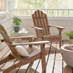 2pk Hazel Outdoor Acacia Wood Foldable Adirondack Chairs - Christopher Knight Home