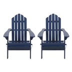 2pk Hazel Outdoor Acacia Wood Foldable Adirondack Chairs - Christopher Knight Home