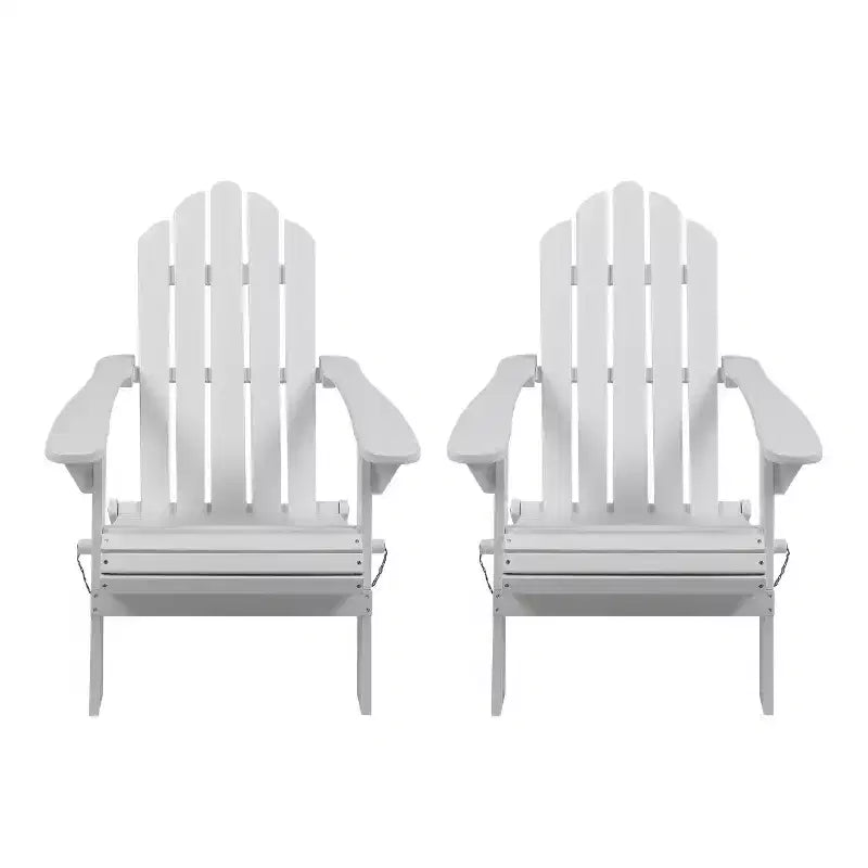 2pk Hazel Outdoor Acacia Wood Foldable Adirondack Chairs - Christopher Knight Home