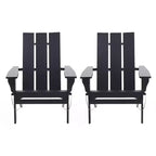 2pk Zuma Outdoor Acacia Wood Foldable Adirondack Chairs - Christopher Knight Home