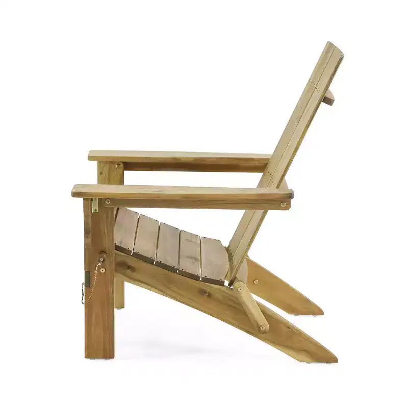 Sedia Adirondack Pieghevole da Esterno in Legno di Acacia Zuma - Christopher Knight Home