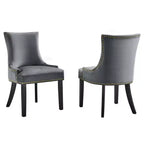 Set of 2 Marquis Performance Velvet Dining Chairs - Modway