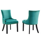 Set of 2 Marquis Performance Velvet Dining Chairs - Modway