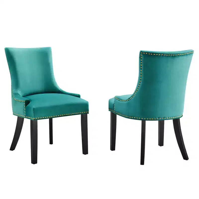 Set of 2 Marquis Performance Velvet Dining Chairs - Modway