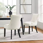Set of 2 Marquis Performance Velvet Dining Chairs - Modway