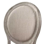 Poltrona Faustine in tessuto marrone chiaro/finitura rovere chiaro recuperato - Acme Furniture