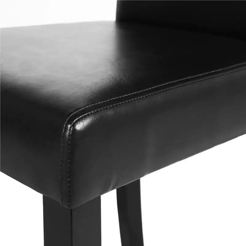 Yaheetech 4pcs High Back Padded Dining Chairs With Wood Legs for Home Restaurants