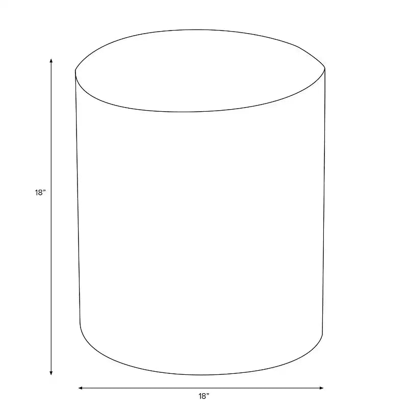 Skyline Furniture Pouf Imbottito Ledger