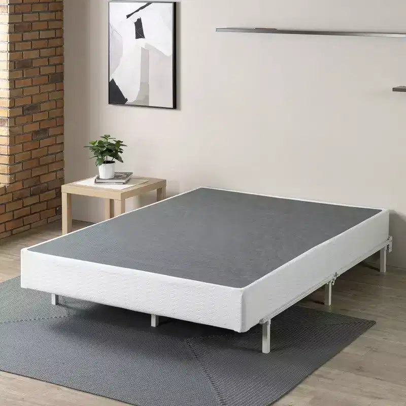 Metal Smart BoxSpring Mattress Base with Quick Assembly Gray - Zinus