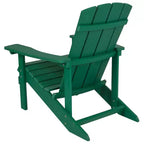 Emma and Oliver 2 Pack Outdoor All-Weather Poly Resin Wood Adirondack Chairs