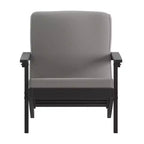 Flash Furniture Charlestown Sedia da Patio Stile Adirondack Profonda con Cuscini in Poliresina e Legno Resistente alle Intemperie