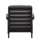 Flash Furniture Charlestown Sedia da Patio Stile Adirondack Profonda con Cuscini in Poliresina e Legno Resistente alle Intemperie