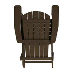 Emma and Oliver All-Weather Poly Resin Folding Adirondack Chair - Patio Chair