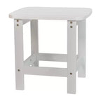 Emma and Oliver Set of 2 Indoor/Outdoor Folding Adirondack Chairs with Side Table