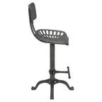 Sgabello da bar con schienale e sedile regolabile in stile trattore Carolina Living Austin altezza bancone