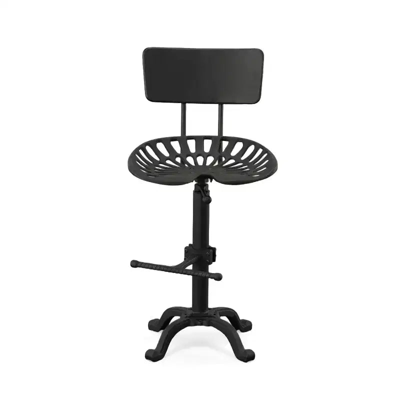 Sgabello da bar con schienale e sedile regolabile in stile trattore Carolina Living Austin altezza bancone