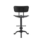 Sgabello da bar con schienale e sedile regolabile in stile trattore Carolina Living Austin altezza bancone