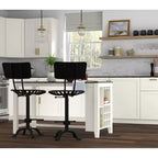 Sgabello da bar con schienale e sedile regolabile in stile trattore Carolina Living Austin altezza bancone