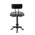 Carolina Living Austin Adjustable Tractor Seat Counter Height Barstool with Back