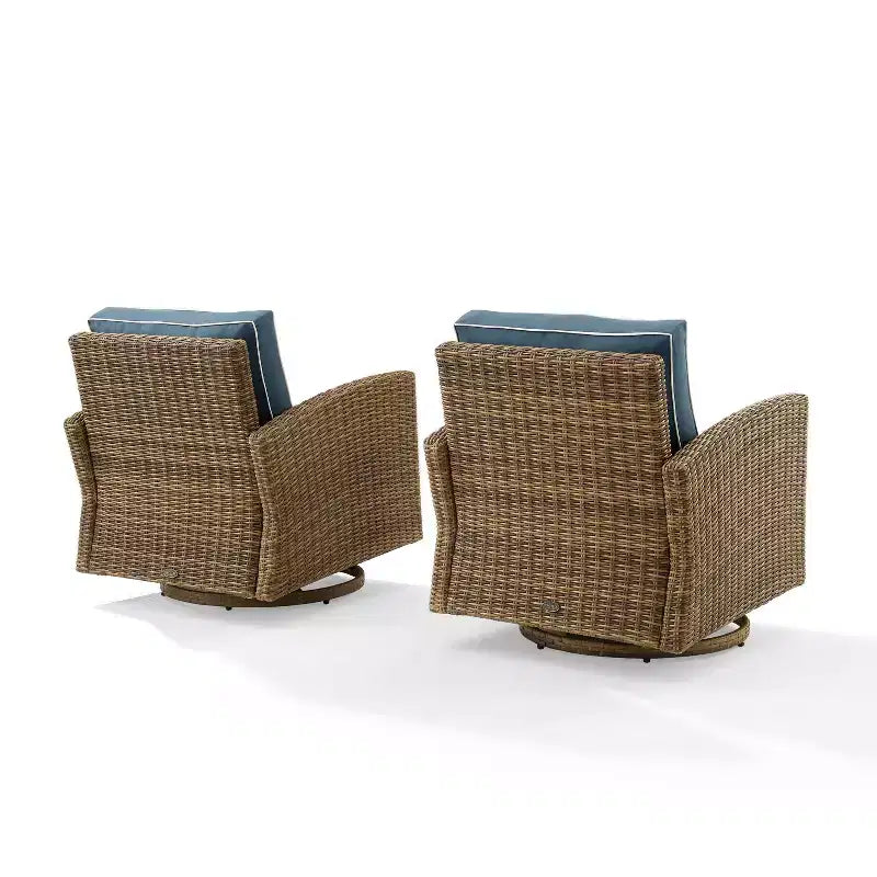 2pk Bradenton Steel Outdoor Swivel Rocking Chairs - Crosley