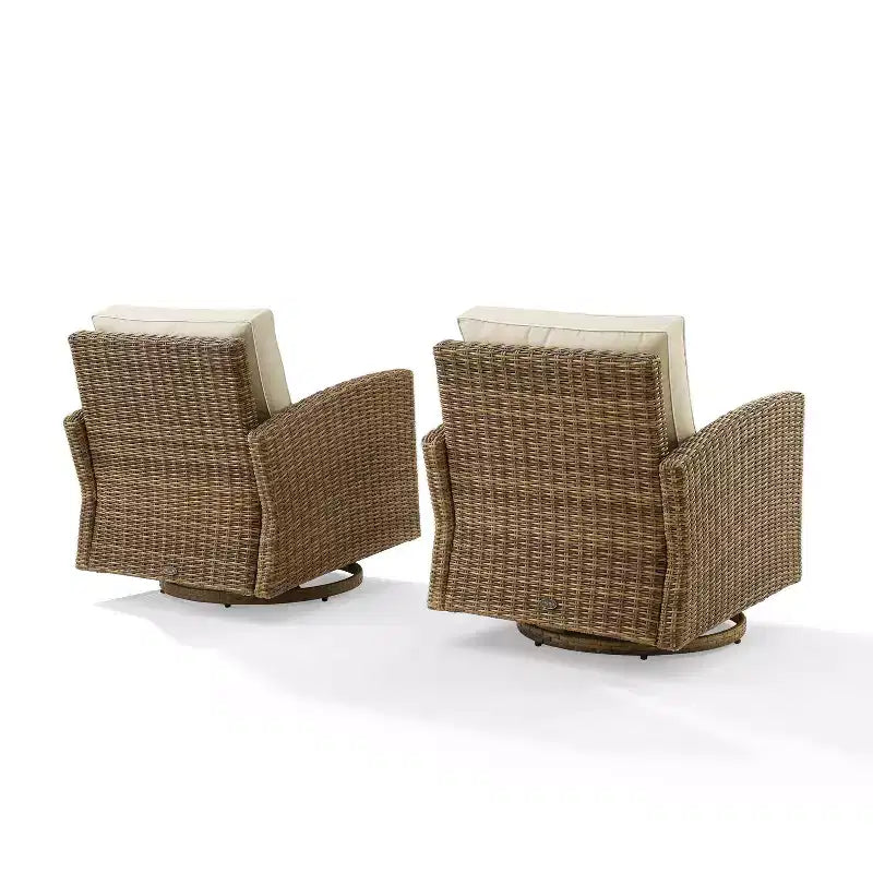 2pk Bradenton Steel Outdoor Swivel Rocking Chairs - Crosley